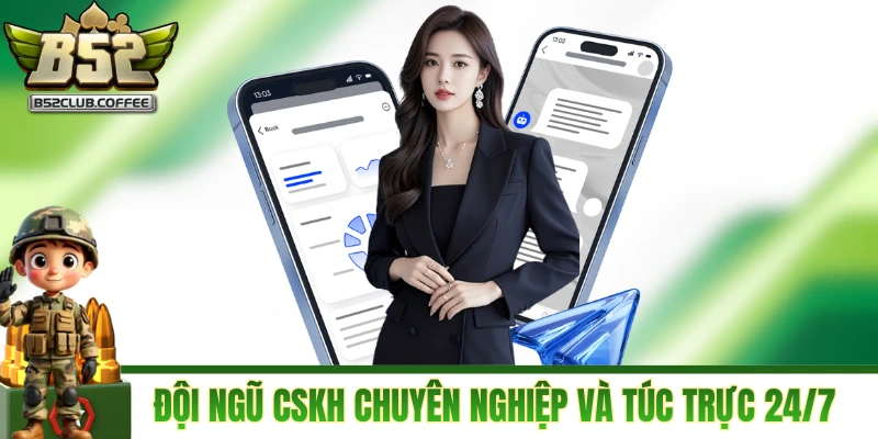 Đội ngũ CSKH chuyên nghiệp và túc trực 24/7
